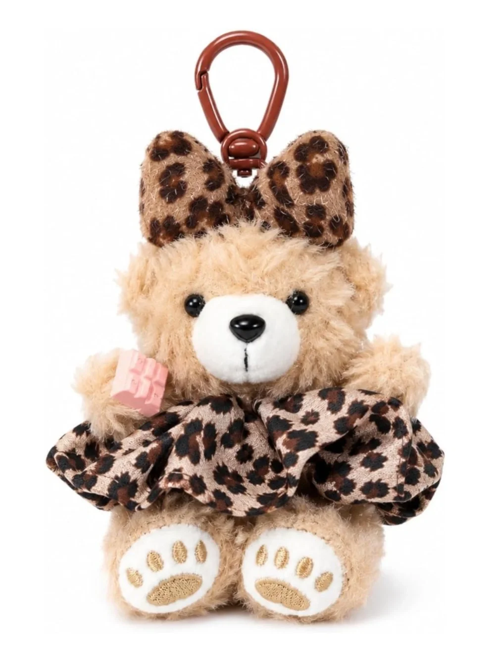 Plush  Teddy bear leopard plush keychain BAG charm